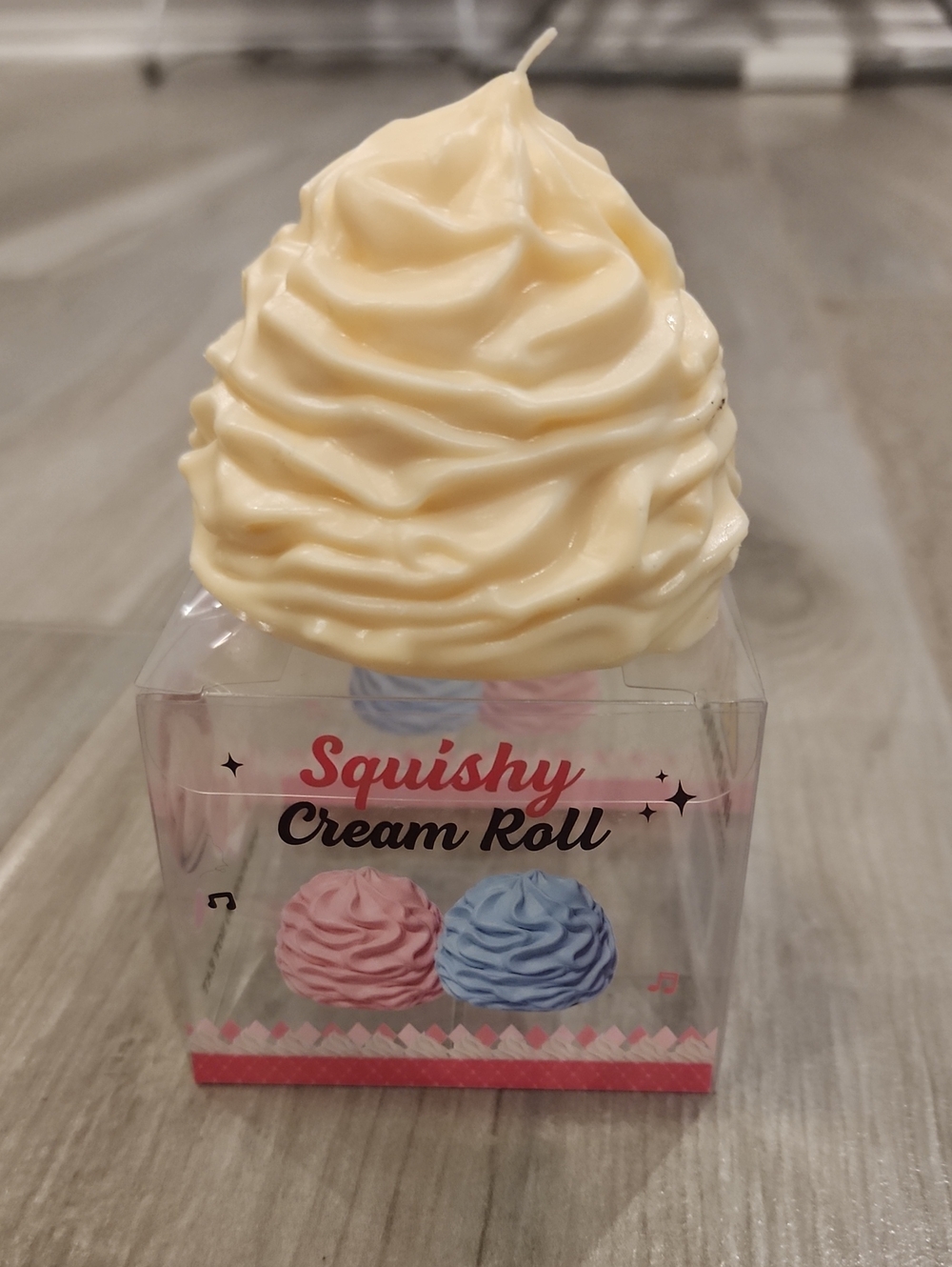 NWT Squishy Cream Roll Toy- Cream